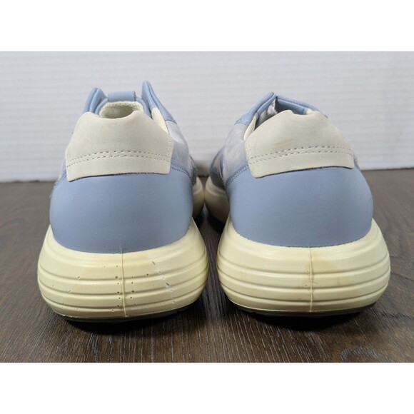 ECCO Casual Soft Leather Sneakers Womens 10 Dusty Blue Walking Athleisure - Picture 12 of 16